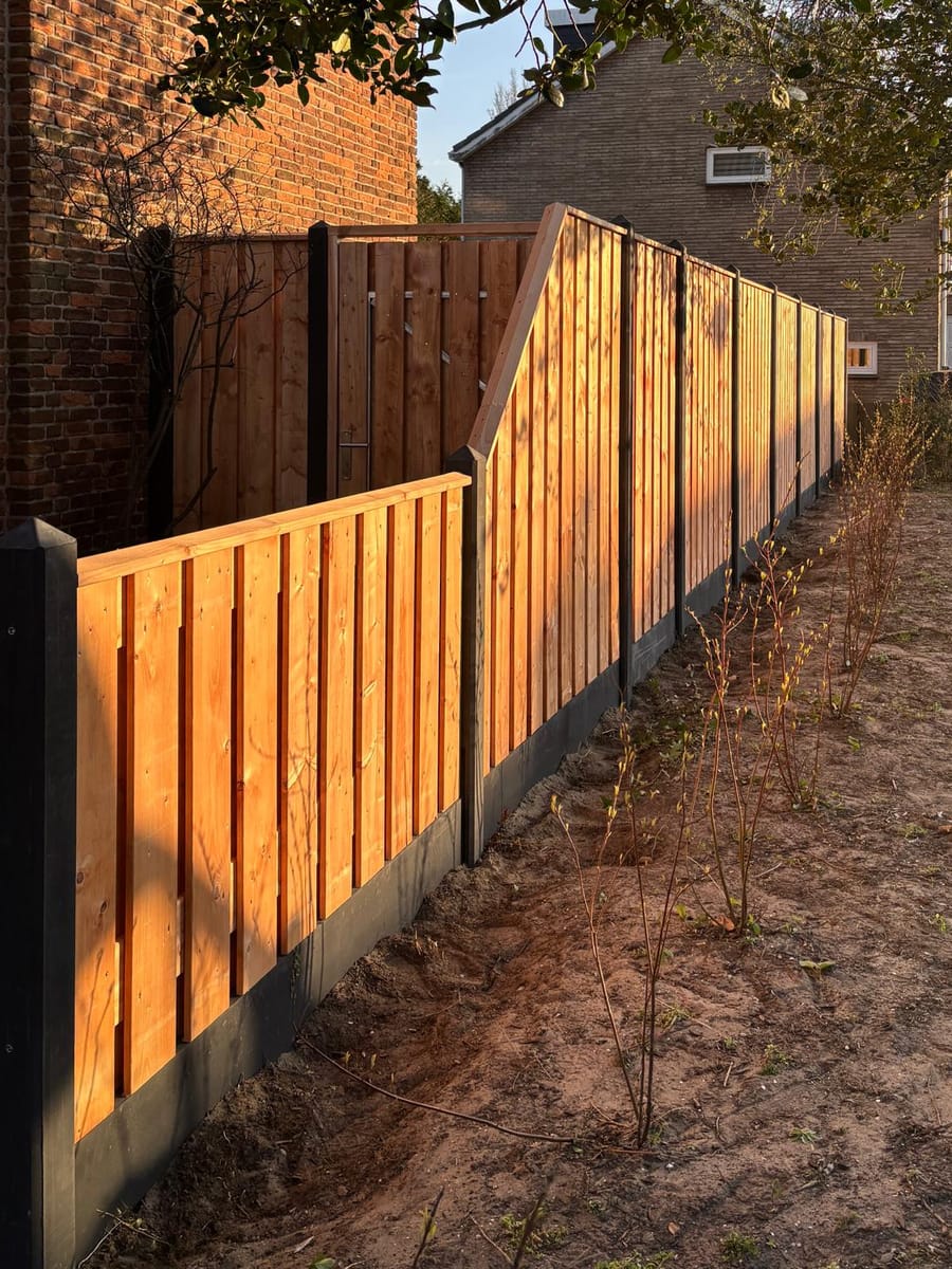 Houten schutting op maat, geplaatst door Woodsucces